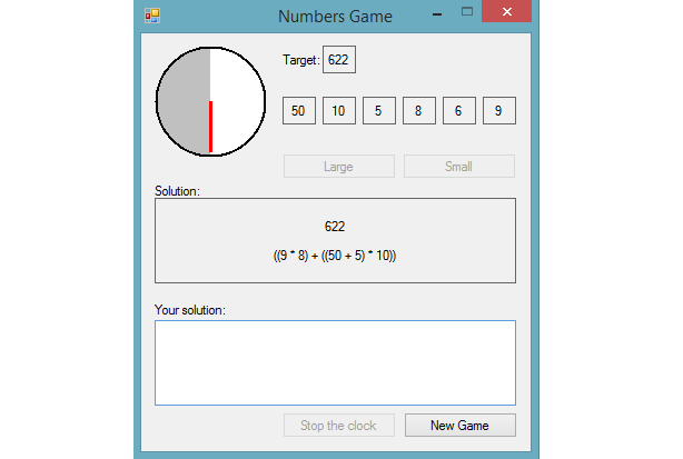 Numbers Windows Desktop Game