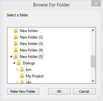 VB.Net - FolderBrowserDialog