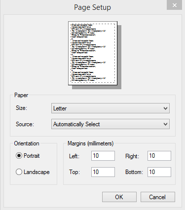 VB.Net - PageSetupDialog