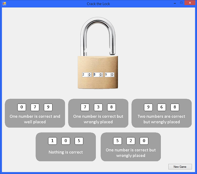 Crack the Lock Windows Desktop Game