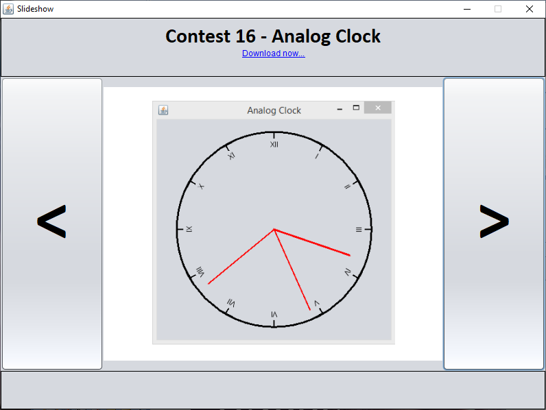 Java - Analog Clock