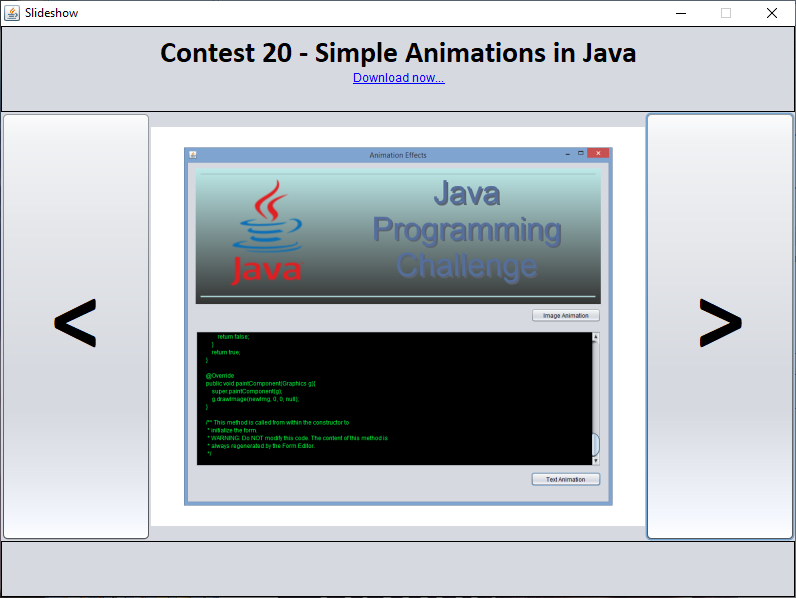 Java - Simple Animations in Java