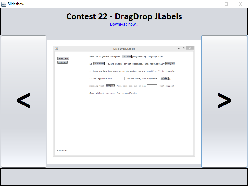 Java - DragDrop JLabels