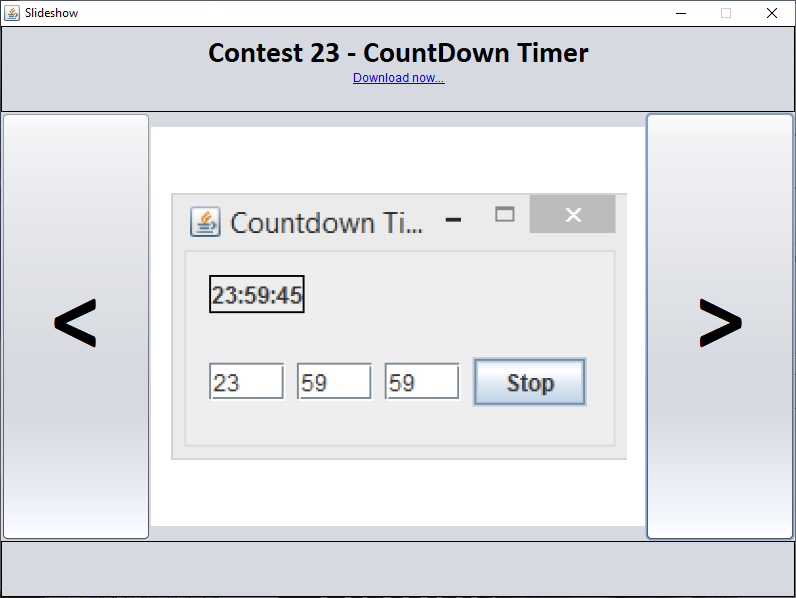 Java - CountDown Timer