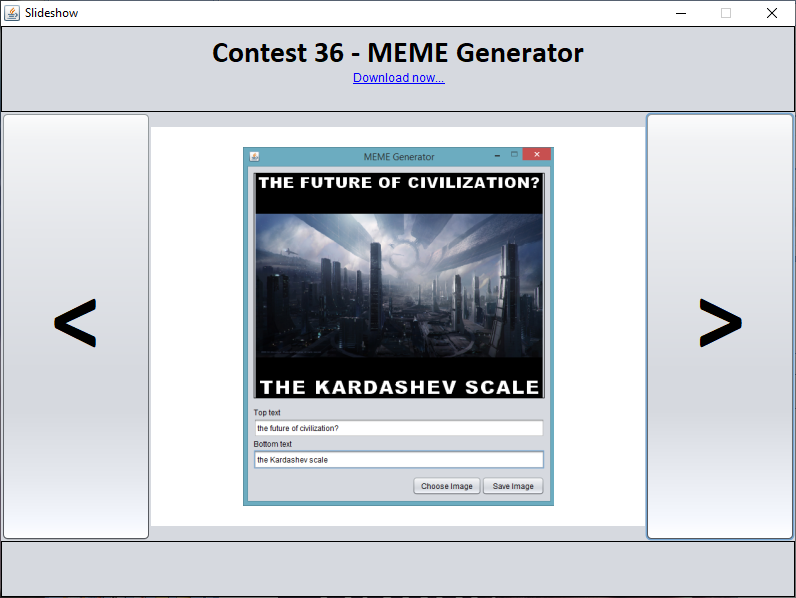 Java - MEME Generator