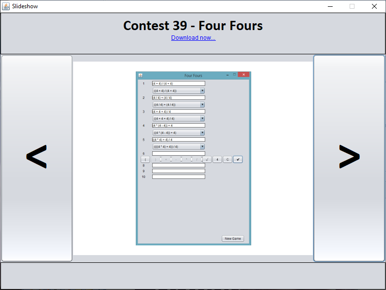 Java - Four Fours