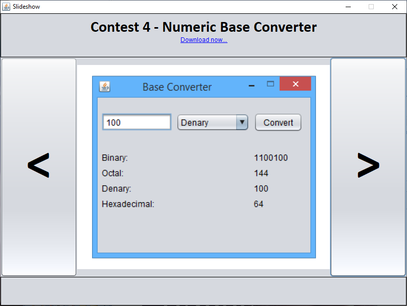 Java - Numeric Base Converter