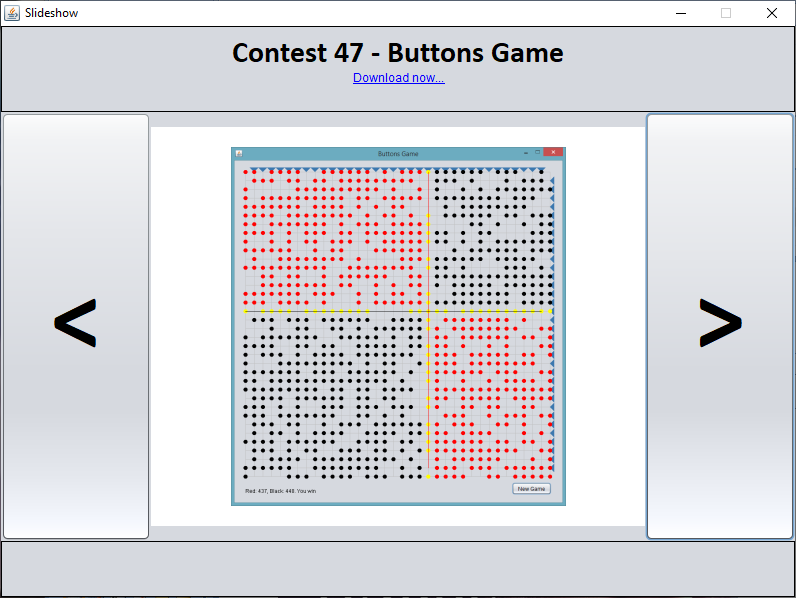 Java - Buttons Game