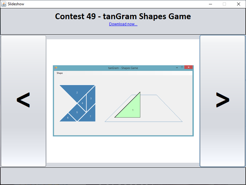 Java - TanGram Shapes Game