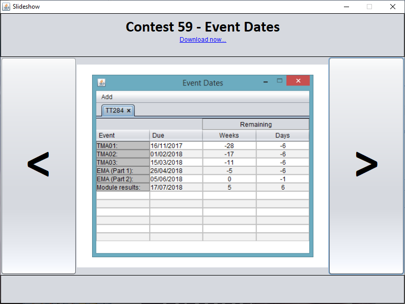 Java - Event Dates