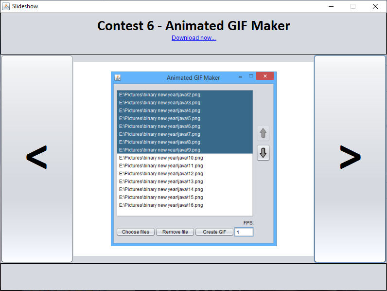 Java - Animated GIF Maker