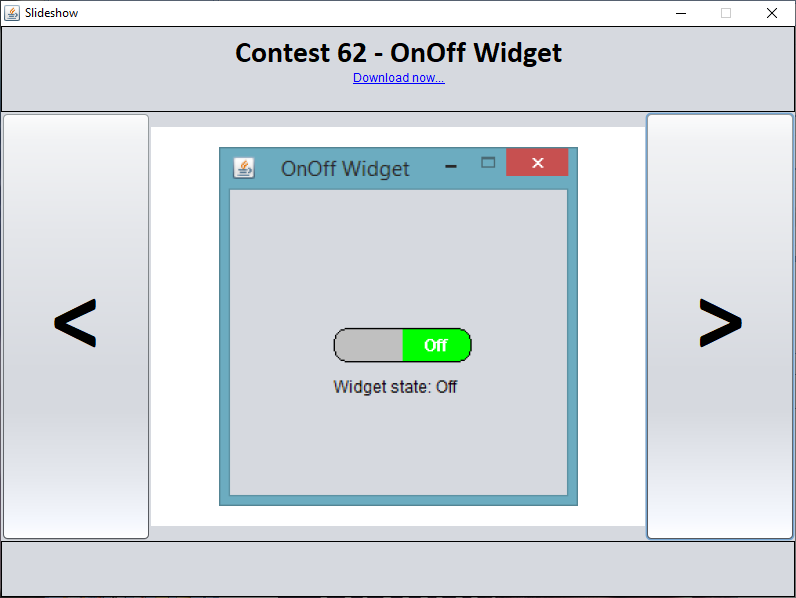 Java - OnOff Widget