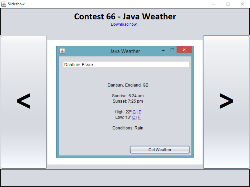 Java - Java Weather