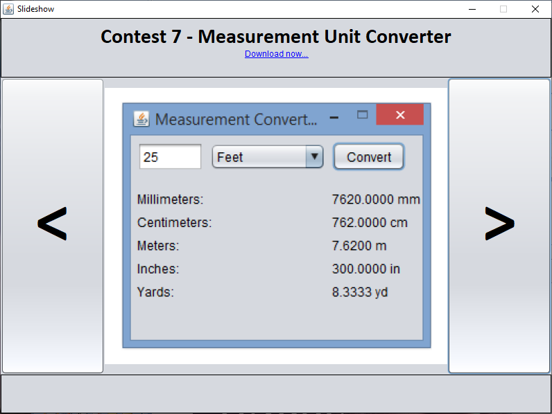 Java - Measurement Unit Converter