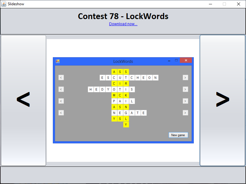 Java - LockWords Game