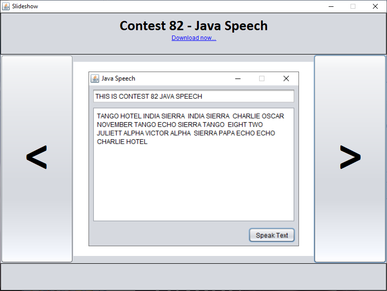 Java - Java Speech