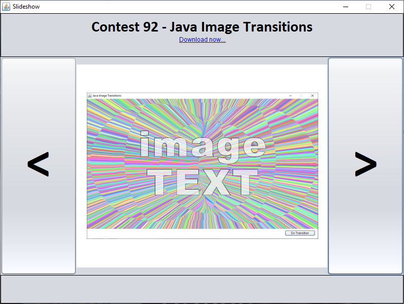 Java - Java Image Transitions