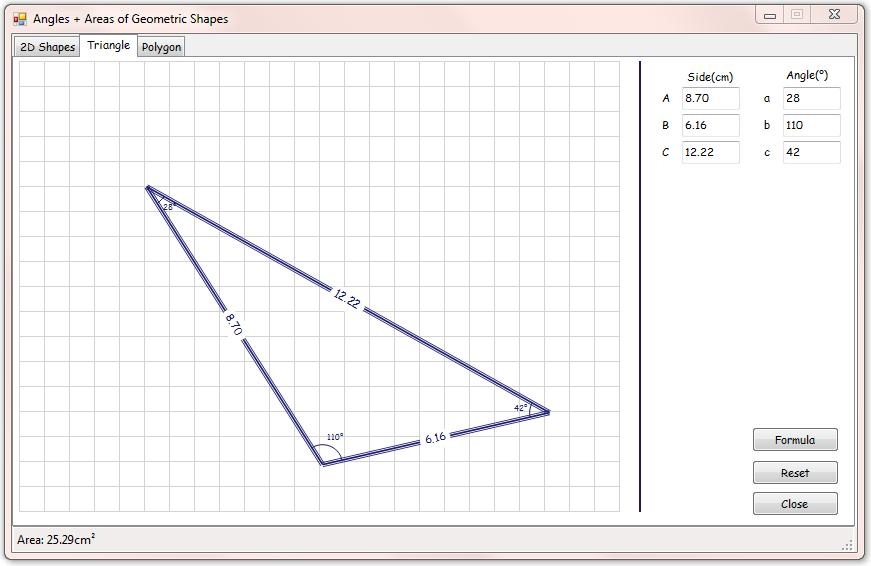 VB.Net - Geometric Shapes & Angles & Areas