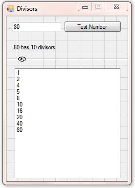 VB.Net - Divisors