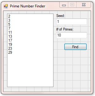 VB.Net - Prime Number Finder