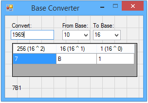 VB.Net - Base Converter