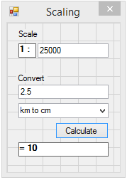 VB.Net - Scaling Calculator