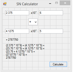 VB.Net - Scientific Notation Calculator