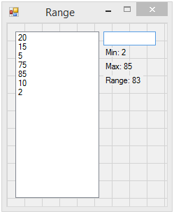 VB.Net - Range calculator