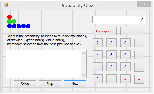 VB.Net - Probability quiz