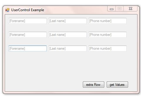 VB.Net - Creating UserControls Example