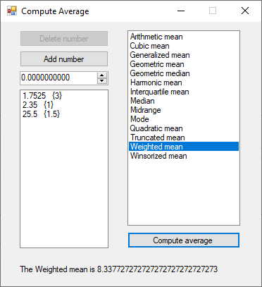 Weighted Average