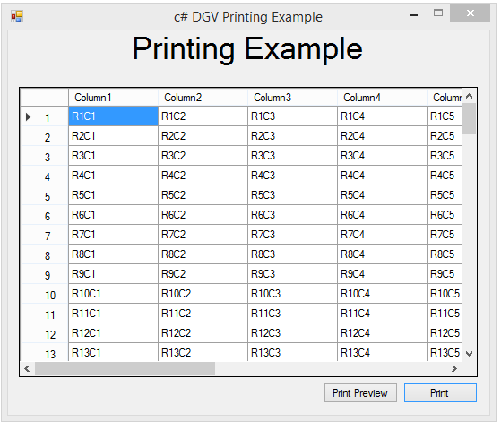 multi-page .Net DGV printing